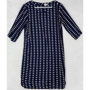 Gap Dress Womens M Blue AOP All Over Print Coffee Cup Mug Half Sleeve